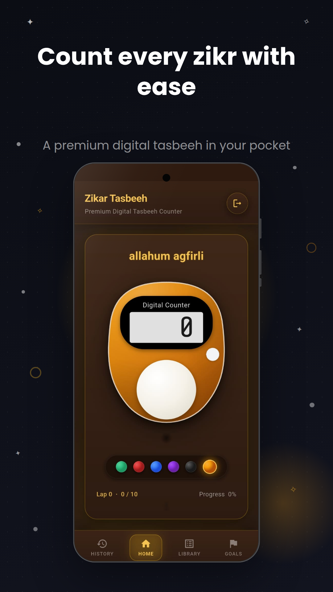 Digital Tasbeeh — Counter